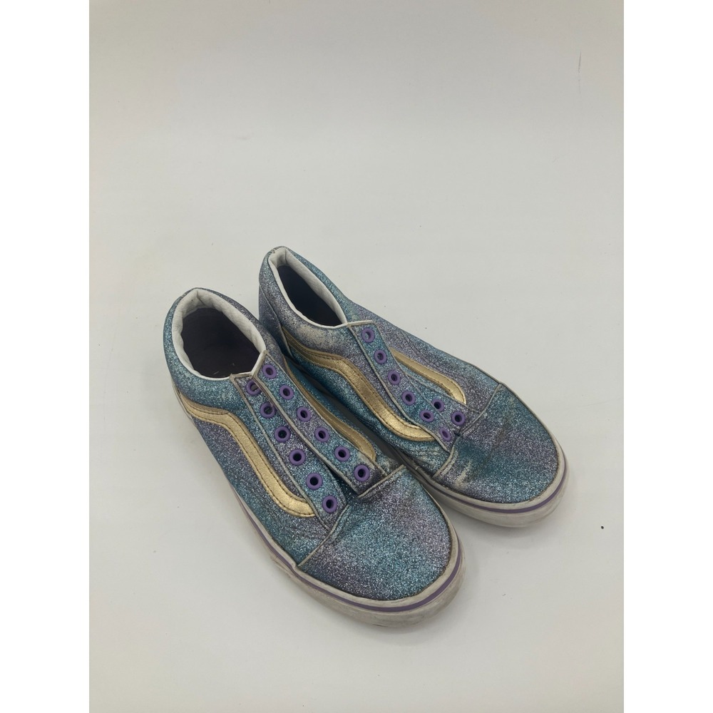 Vans Old Skool Sneakers Kids US 3.5 Ombre Glitter Low Top Casual Platform Shoes